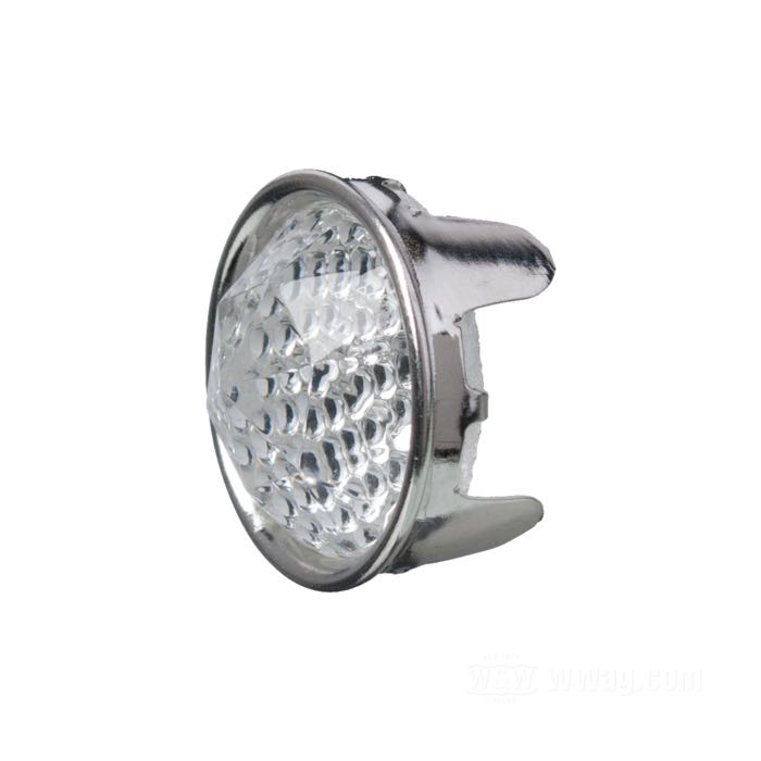 Captafaro »Prisma« de Red Fox; con lengüetas para doblar; aluminio / cristal, claro; Ø 24.5 mm; EE. UU.; peso bruto: 9 g