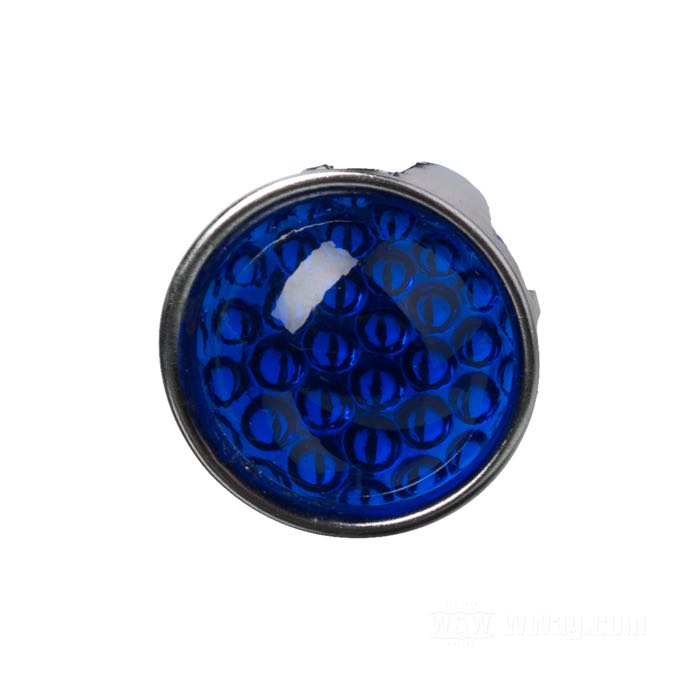 Reflector »Smooth« by Red Fox; with prongs; aluminum / glass, blue; Ø 24.5 mm; USA; gross weight: 10 g