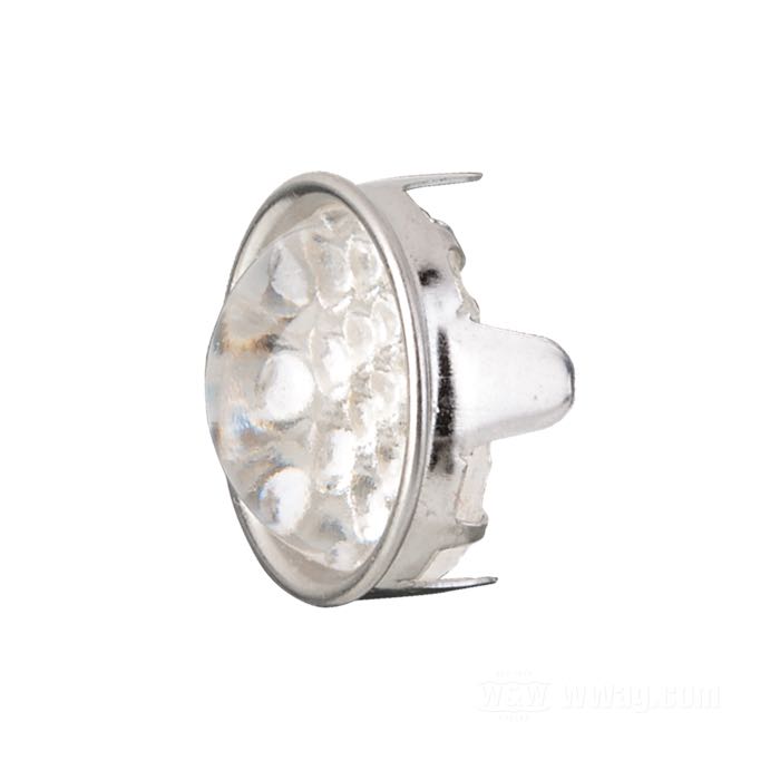 Reflector »Smooth« by Red Fox; with prongs; aluminum / glass, clear; Ø 24.5 mm; USA; gross weight: 10 g