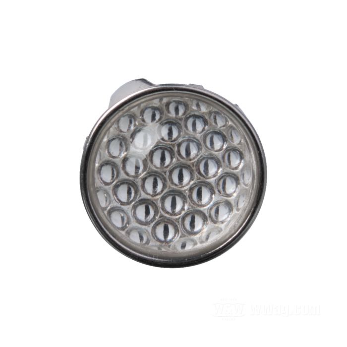 Reflector »Smooth« by Red Fox; with prongs; aluminum / glass, clear; Ø 24.5 mm; USA; gross weight: 10 g
