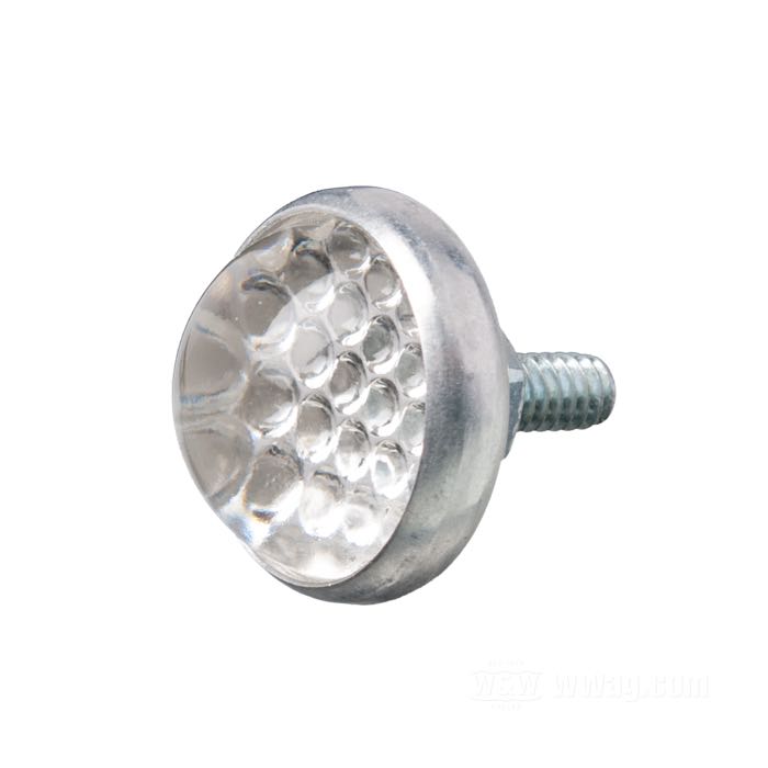 Reflector »Smooth« by Red Fox; glass / steel / aluminum, clear; length: 17 mm; Ø 25 mm; thread: #10-24; with hex nut; with nut and lockwasher; USA; gross weight: 14 g