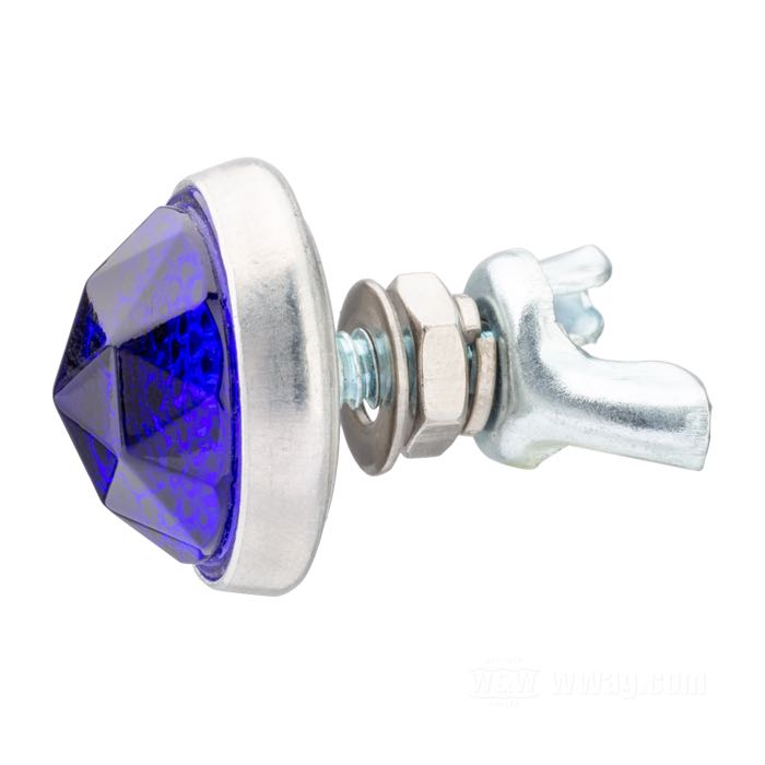 Reflector »Prism Cut« by Red Fox; glass / steel / aluminum, blue; length: 17 mm; Ø 25 mm; thread: #10-24; with hex and wing nut; with wing nut; USA; gross weight: 12 g