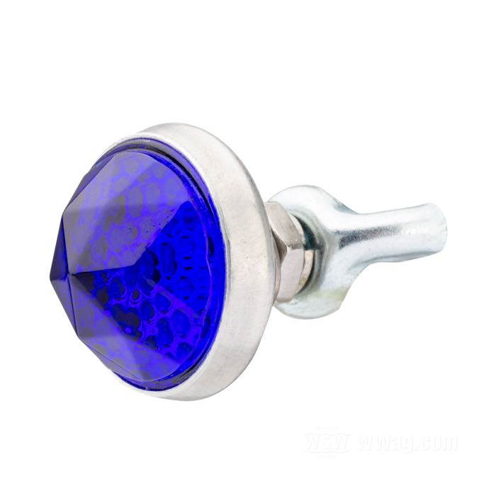 Reflector »Prism Cut« by Red Fox; glass / steel / aluminum, blue; length: 17 mm; Ø 25 mm; thread: #10-24; with hex and wing nut; with wing nut; USA; gross weight: 12 g