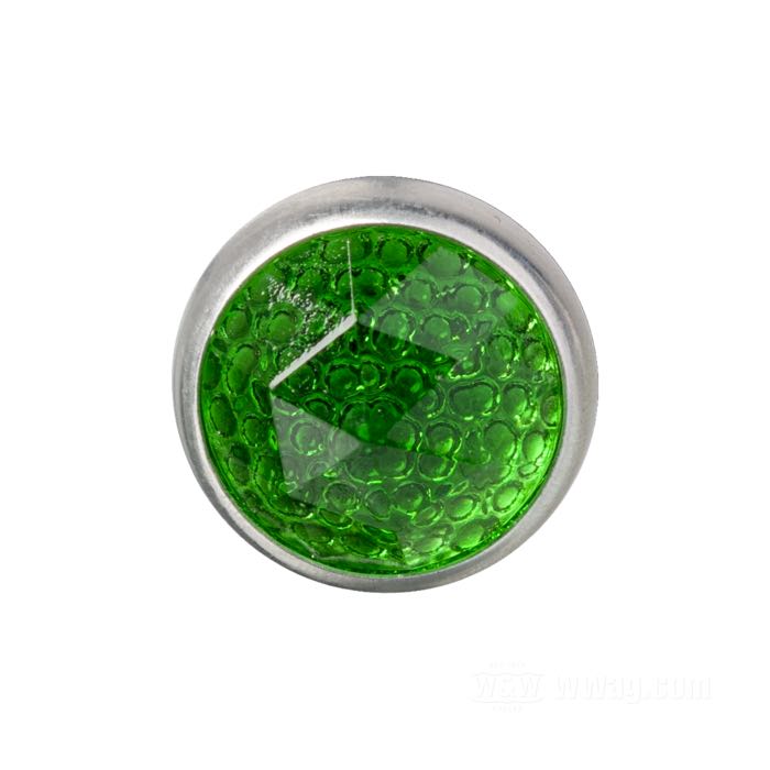 Reflector »Prism Cut« by Red Fox; glass / steel / aluminum, green; length: 17 mm; Ø 25 mm; thread: #10-24; with hex and wing nut; with wing nut; USA; gross weight: 12 g