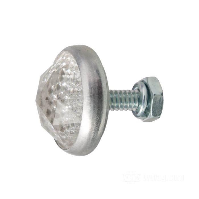 Reflector »Prism Cut« by Red Fox; glass / steel / aluminum, clear; length: 17 mm; Ø 25 mm; thread: #10-24; with hex and wing nut; USA; gross weight: 12 g