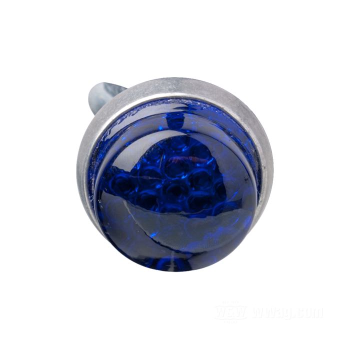 Reflector »Glo-Brite« by Red Fox; glass / steel / aluminum, blue; length: 19 mm; Ø 25 mm; thread: #10-24; with wing nut and spring; USA; gross weight: 18 g