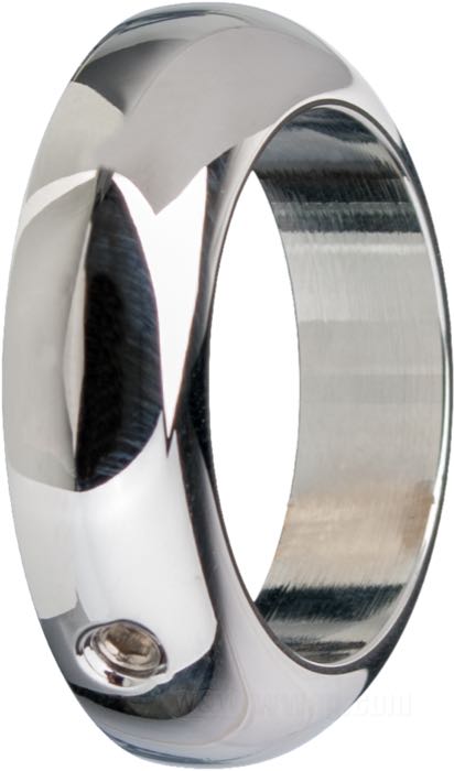Anello per manubri di Kustom Tech; acciaio, cromato; larghezza: 8 mm; Ø 36 mm; per manubri del Ø: 1 ”; Italia; peso lordo: 48 g