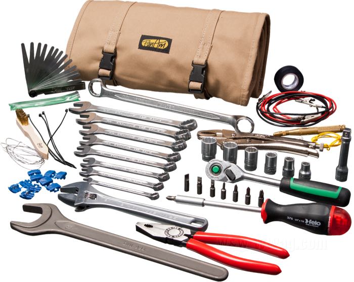 Tool kit »Vintage I« by PanAm; canvas, brown; L x W x H: 35.5 x 16 x 10.5 cm; net weight: 3600 g; Europe; gross weight: 3.6 kg