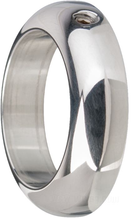 Handlebar ring by Kustom Tech; aluminum, polished; width: 8 mm; Ø 36 mm; for handlebar Ø: 1 ”; Italy; gross weight: 36 g