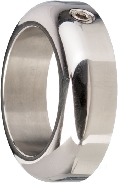 Handlebar ring »Hydra Glide« by Hammer Sycle; stainless steel, polished; width: 10 mm; Ø 36.5 mm; for handlebar Ø: 1 ”; Japan; gross weight: 40 g