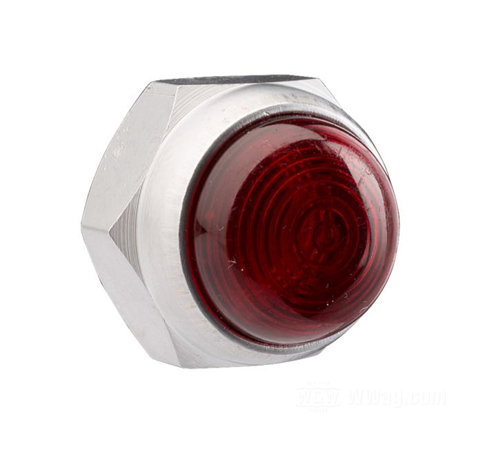 Nut »OEM-style«; for Rocker arm shaft; fits Big Twin 1966-1984, Sportster 1957-1985; steel, red, CAD (ZnNi process), with plastic cap; cap hex head; thread: 7/16”-20; replaces OEM HD 7872; gross weight: 7 g