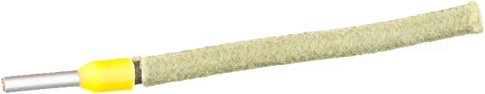 Casquillo terminal de cable »1.0 mm²« de Hella; para cables eléctricos; plástico / latón, amarillo; para hilos de: ~ 0.75 - 1.5 mm² (AWG 18-16); Ø int. x Ø ext.: 1.3 x 1.8 mm; peso bruto: 1 g