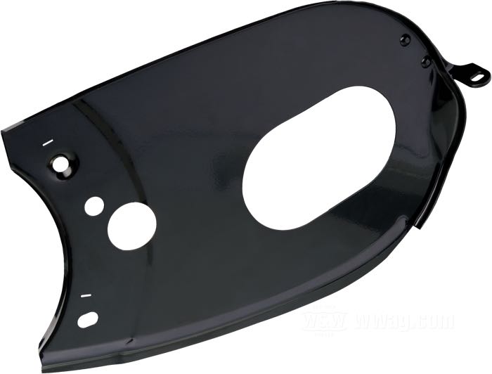 Coperchio primaria interno; atto per 45cui/750cc modelli W; lamiera d'acciaio, nero, rivestito a polvere; rimpiazza OEM HD 60621-41; peso lordo: 532 g