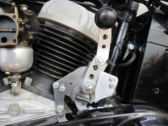 Schaltautomat von HMB; für 3-Gang Getriebe; passend für 45”/750cc 1937-1973 (außer K-Modelle); Stahl, verzinkt; Deutschland; Bruttogewicht: 1.36 kg