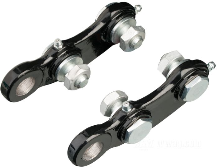 Balancines; para Horquillas Hillclimb Springer; para frenos custom y ejes 19 mm; acero, negro, recubierto en epoxy; Europa; peso bruto: 1.07 kg