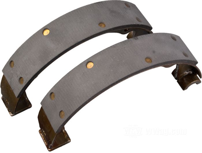 Zapatas de freno; apropiado para Big Twin 1937-1957; acero; reemplaza OEM HD 41805-38; peso bruto: 1 kg