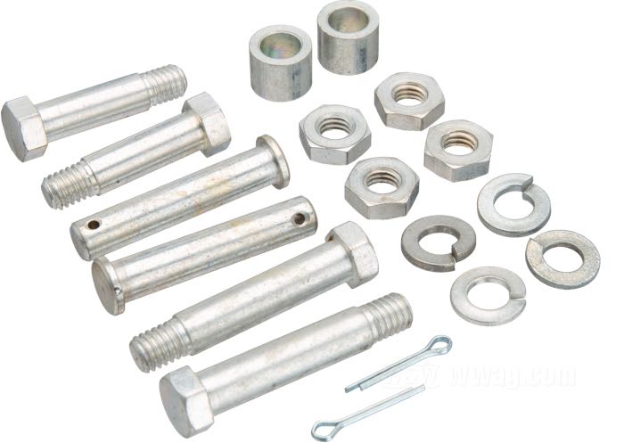 Kit bulloni di fissaggio di Colony; per Pedane; atto per tutti modelli 1941-1964; con viti posteriori più lunghe per fissare poggiapiedi passagero; acciaio, CAD (procedimento ZnNi); filettatura: 1/4”-24; rimpiazza OEM HD testa esagonale; U.S.A.; peso lordo: 100 g