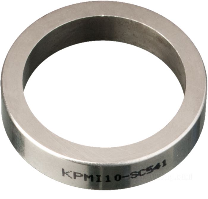 Valve seat by Kibblewhite Precision Machining; fits intake: Evolution Big Twin, Evo Sportster (exc. 883 models), Twin Cam; sintered metal; ID x OD: 42.93 x 54.15 mm, 11.43 mm thick; USA; gross weight: 71 g