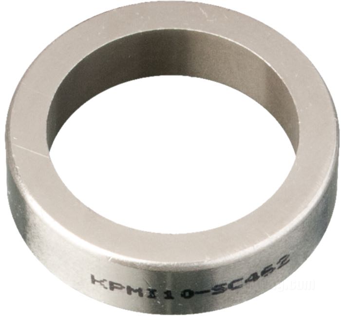 Valve seat by Kibblewhite Precision Machining; universal; sintered metal; ID x OD: 34.93 x 46.20 mm, 11.43 mm thick; USA; gross weight: 58 g