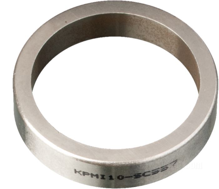 Valve seat by Kibblewhite Precision Machining; universal; sintered metal; ID x OD: 45.72 x 55.73 mm, 11.43 mm thick; USA; gross weight: 64 g