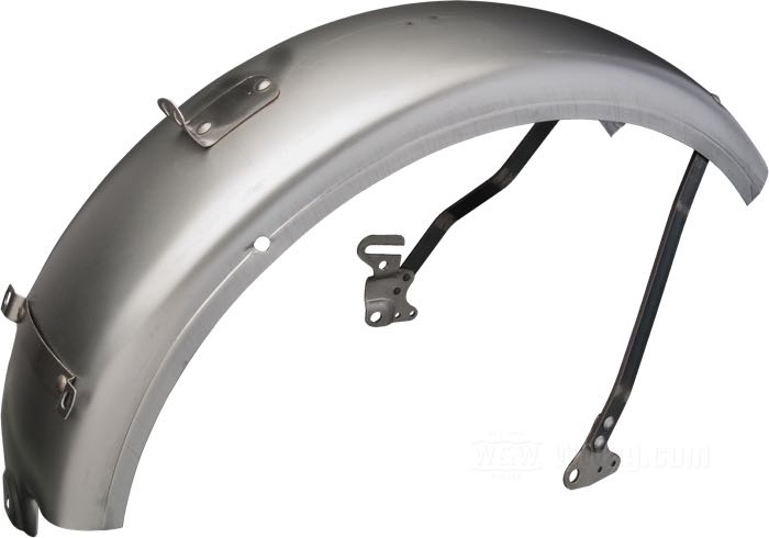 Parafango posteriore »WR«; atto per modelli 45cui/750cc 1937-1952; acciaio, naturale; peso lordo: 2.44 kg