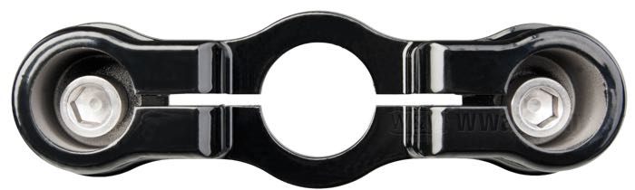 Gabelbrücke »Inline« von Natural Steel Works; für Springer Gabel; passend für 1936-early 1946 Big Twin, 1940-1957 45 cui/750cc; Stahl, schwarz, kunststoffbeschichtet; Japan; Bruttogewicht: 804 g