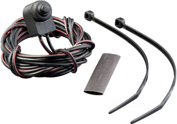 Interruttore; per Leva frizione a mano; atto per Touring e Sportster 2007-2013, Dyna 2007-2011, Softail 2007-2010; ottone / plastica / rame; con 160 cm di vaci elettrici; rimpiazza OEM HD 71584-96B e 71620-08; peso lordo: 46 g