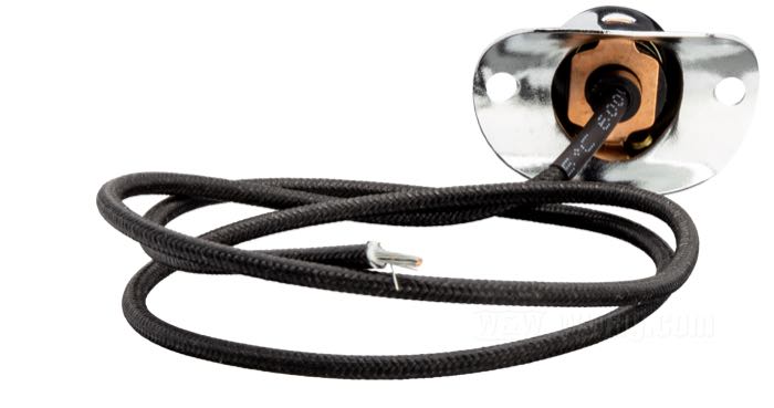 Pulsador; para Bocina / Motor de arranque; para manillares de 1”; apropiado para 1926-1952; acero / latón / plástico, cromado; alto: 14 mm; reemplaza OEM HD 4760-26 y 71800-26; peso bruto: 26 g