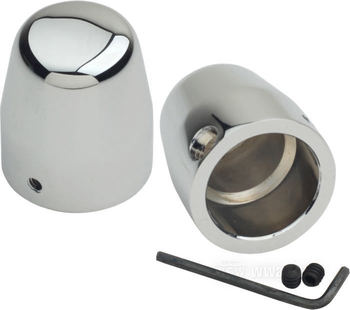 Axle cover; for rear axle; fits Softail 1989-2006 (except FXSTS); for OD 1-1/2”; steel, chrome-plated; gross weight: 650 g