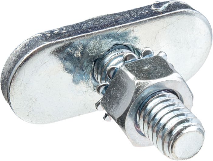 Tornillo T; acero, cincado, largo de perno: 23 mm; ancho: 16 mm; rosca: 5/16”-18; con tuerca; peso bruto: 33 g