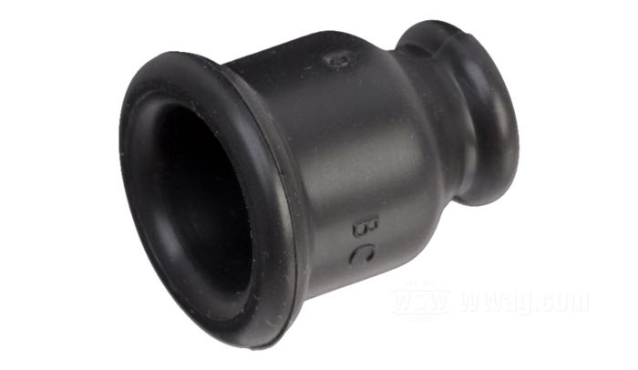 Wire boot by Brillman; for Ignition coil; rubber, black, ID = 14.5 mm; length: 24 mm; coil boot angle: 180°; USA; gross weight: 4 g