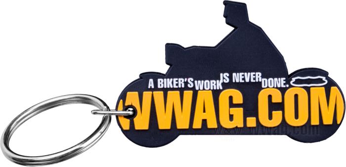 Schlüsselanhänger »Biker« von W&W Cycles; Gummi; Länge: 60 mm; Bruttogewicht: 10 g