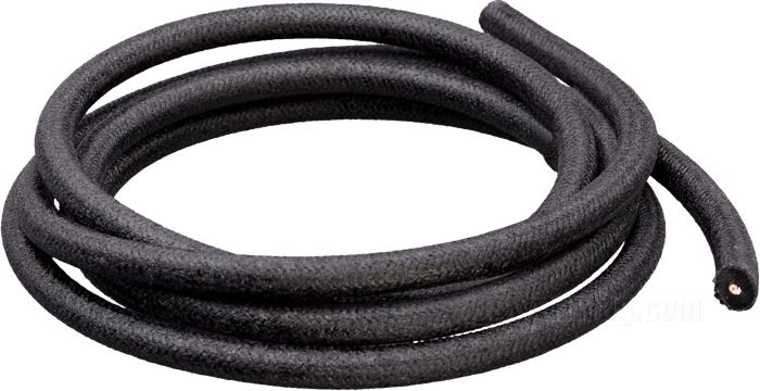 Ignition wire »Vintage« by Brillman; copper / PVC, matte black; Ø 7 mm; copper core; USA; gross weight: 60 g