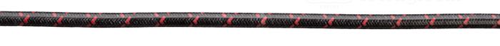 Ignition wire »Vintage« by Brillman; copper / PVC, black; Ø 7 mm; tracer: red; copper core; USA; gross weight: 60 g