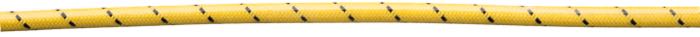 Ignition wire »Vintage« by Brillman; copper / PVC, yellow; Ø 7 mm; tracer: black; copper core; USA; gross weight: 60 g