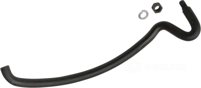Seitenständerarm »rundes Ende«; passend für 45”/ 750 cc Modelle 1930-1951; Stahl, parkerisiert, Originallänge; Länge gemäß Zeichnung: 32 cm; ersetzt OEM HD 50060-30; Bruttogewicht: 970 g