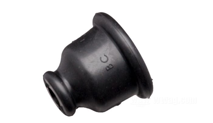 Guarda-cable de Brillman; para Bobina de encendido; goma, negro, ID = 19 mm; largo: 24 mm; Angulo enchufe lado bobina: 180°; EE. UU.; peso bruto: 5 g