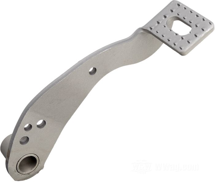Pedale freno; atto per Big Twin 1936-1957; acciaio, parkerizzato; rimpiazza OEM HD 42402-36; peso lordo: 500 g