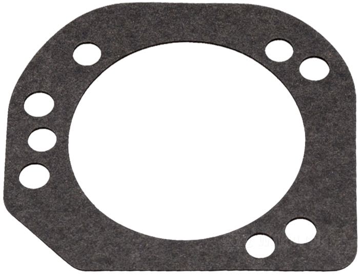 Gasket by James Gaskets; for Air cleaner / Butterfly carburetor / Induction body; fits Dyna 2004→, Softail 2001-2015, Touring 2002-2007; paper; replaces OEM HD 29583-01; gross weight: 3 g