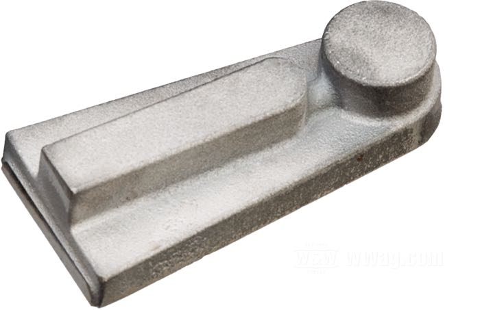 Halter von Cannonball; für Kipphebelgehäuse; passend für Knucklehead 1936-1947; lang, links und rechts; Gusseisen, Guss-Finish; Deutschland; Bruttogewicht: 275 g