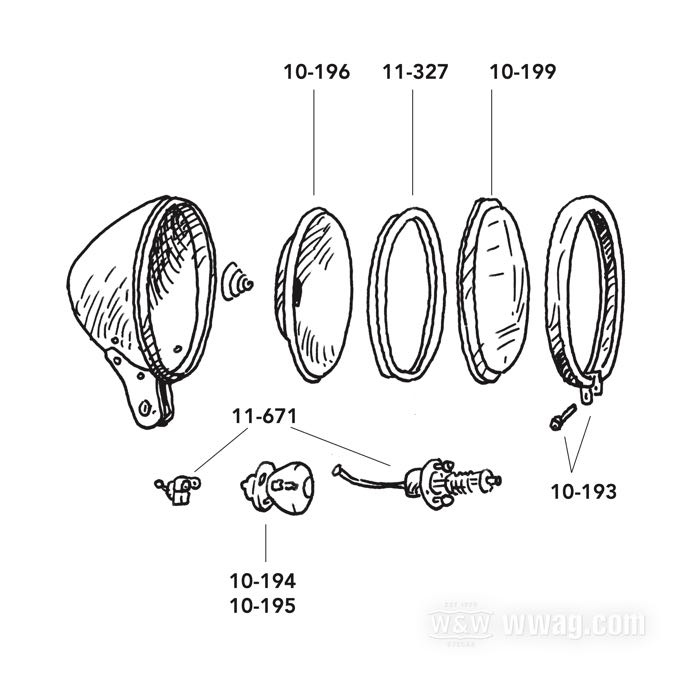 Junta; para Lente de faro adicional / Reflector de faro adicional; apropiado para FL →1961; goma; reemplaza OEM HD 68673-38; peso bruto: 11 g