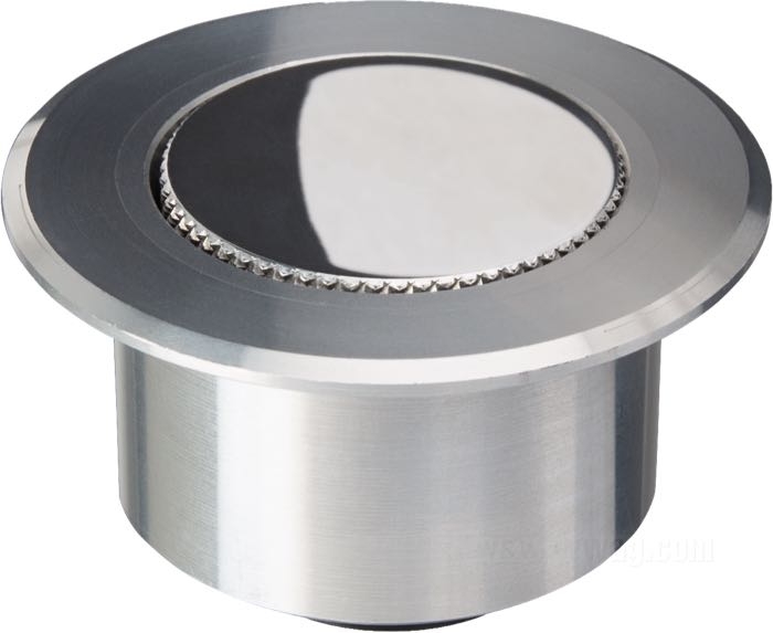 Bouchon de réservoir »Mini Pop-up« de Tolle; à souder; aéré, bouchon en aluminium poli, adaptateur à souder en aluminium; diam. extér. du flanc: 69.6 mm; bouchon diam. extér.: 42 mm; poids brut: 130 g