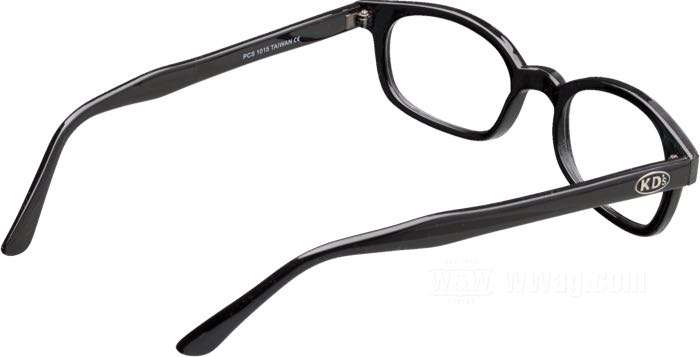 Occhiali da sole »X-KD’s« di Original KD’s; acetato; larghezza: 145 mm; materiale lenti: policarbonato; colore/tipo lenti: chiaro; larghezza lenti G: 51 mm; con astuccio in tessuto; peso lordo: 27 g