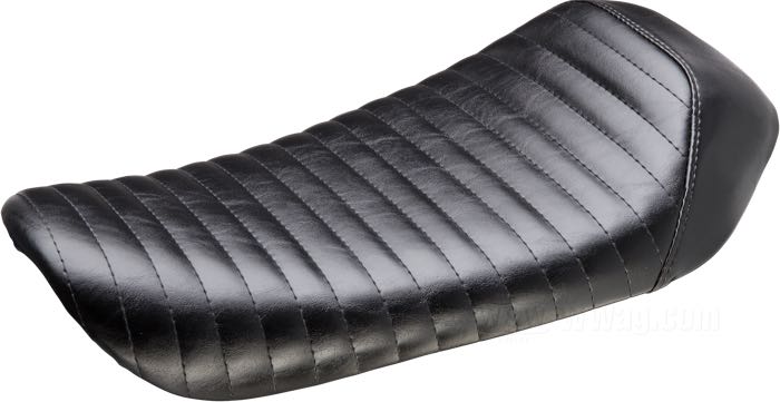 Asiento mono »Bare Bones Pleated« de Le Pera; apropiado para Dyna 1991-1995 (salvo FXDWG); piel sintética, negro; largo x ancho: 49 x 30 cm; EE. UU.; peso bruto: 3.51 kg