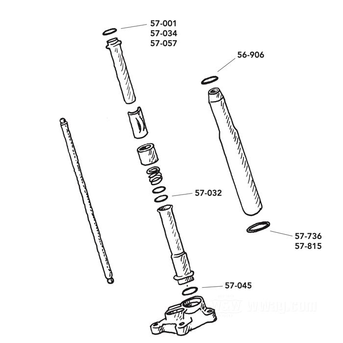 Junta tórica; para Tubos de varilla; apropiado para Big Twin 1984→, Sportster 1986-1990; goma; posición: inferior; Ø int. x Ø ext.: 21.5 x 26.8 mm, grosor: 2.6 mm; reemplaza OEM HD 11145; peso bruto: 1 g