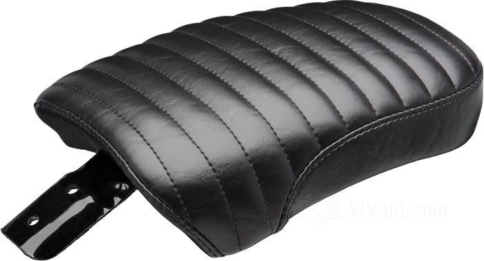 Taco »Bare Bones Pleated« de Le Pera; apropiado para Dyna 2006→; piel sintética, negro; L x A x A: 30 x 20 x 5 cm; EE. UU.; peso bruto: 1.22 kg