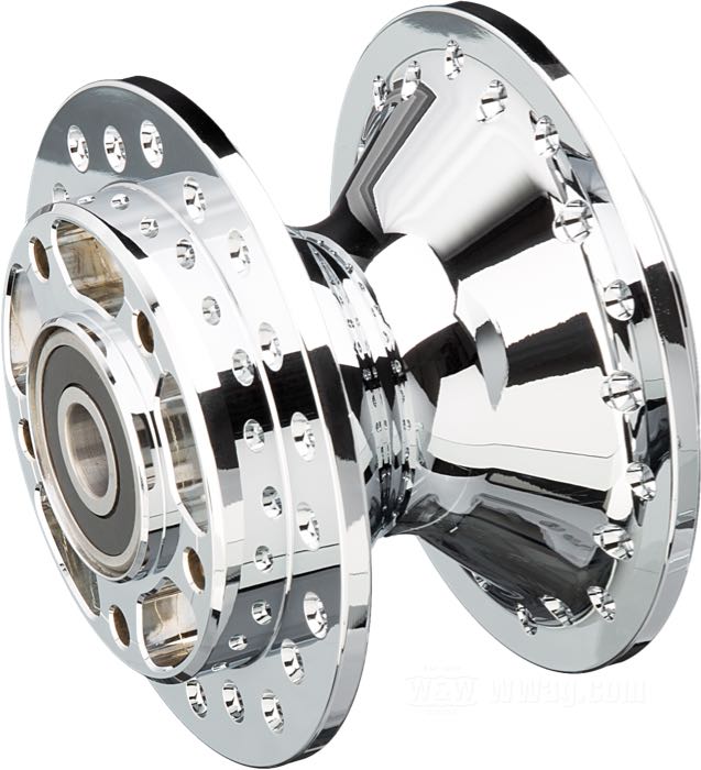 Moyeu avant »étroit«; adaptable à Sportster Custom 2000-2007; pour jantes 21