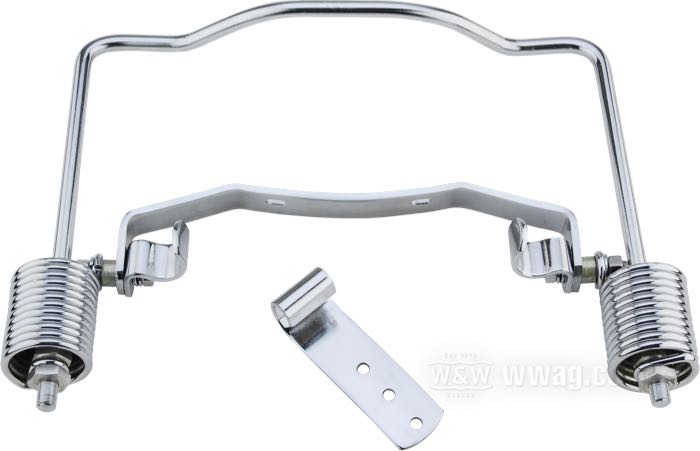 Kits de ressorts auxiliaires; pour Selle à deux Buddy Seat; adaptable à Big Twin rigides de 1936-1957; acier, chromé; remplace OEM HD 52560-36; poids brut: 2 kg