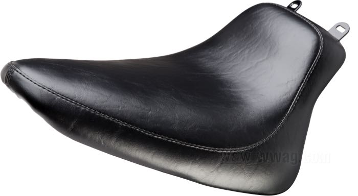 Solo seat »Silhouette Biker Gel« by Le Pera; fits FLSTN, FLSTC 2008-2017 (150 mm rear tire); synthetic leather, black; length x width: 46 x 34 cm; USA; gross weight: 4.03 kg