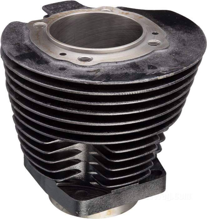 Cilindro; apropiado para 900 cc Sportster 1957-1971; trasero; hierro fundido, negro; diámetro nominal: 3 ”; Ø int.: 76.18 mm; reemplaza OEM HD 16465-57, 16465-58 y 16465-70; peso bruto: 5.77 kg